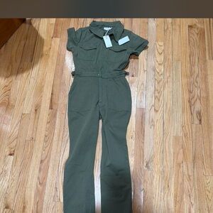 Good American Khaki Jumpsuit